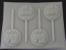 4070 It's A Boy Round Chocolate or Hard Candy Lollipop Mold